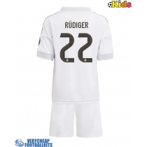 Real Madrid Antonio Rudiger #22 Replica Home Minikit 2025-26 Short Sleeve (+ pants)